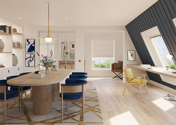 Andante, Porcelain - Twist&Fit Roman Blind - Image 9